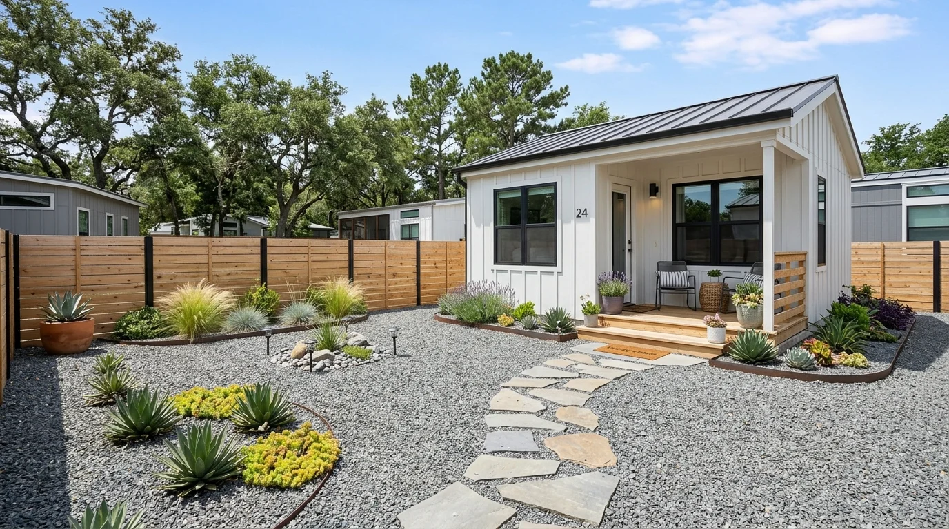 Stone and Shrub Mix